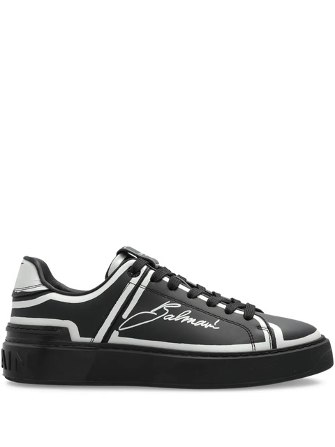 Balmain logo-print sneakers - Black - zdjęcie produktu nr 1