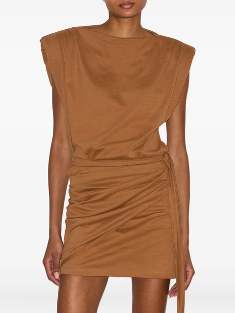 ISABEL MARANT Marielle wrap mini dress - Brown - zdjęcie produktu nr 1