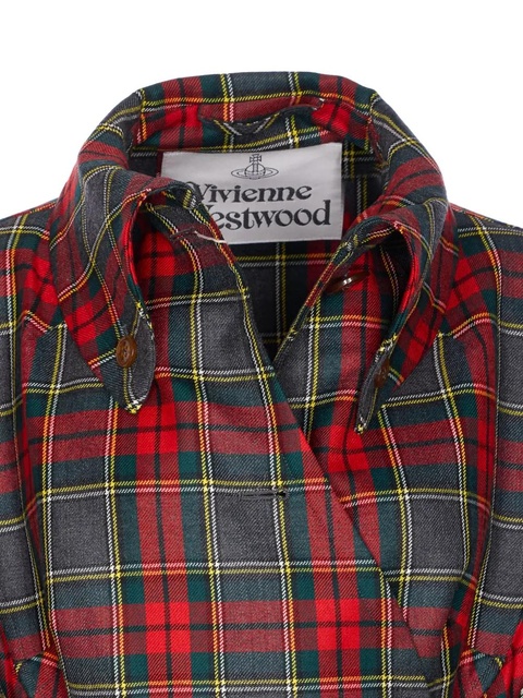 Vivienne Westwood tartan belted coat - Red - zdjęcie produktu nr 2