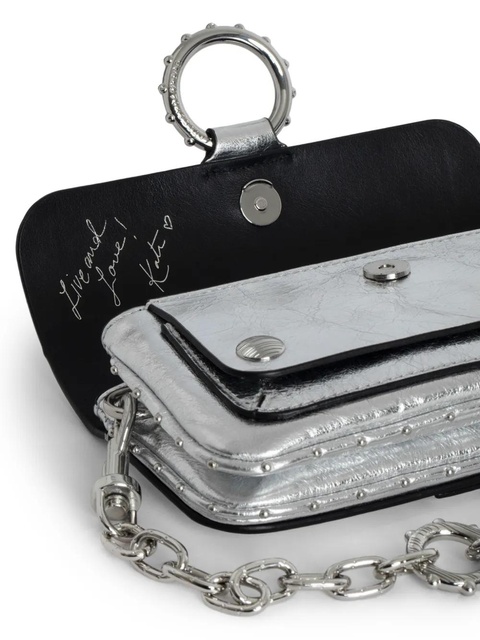 Zadig&Voltaire metallic leather crossbody bag - Silver - zdjęcie produktu nr 2