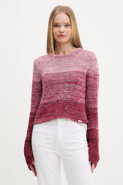 Guess Originals sweter bawełniany damski kolor różowy W5BR68 Z3HM1 - zdjęcie produktu nr 1