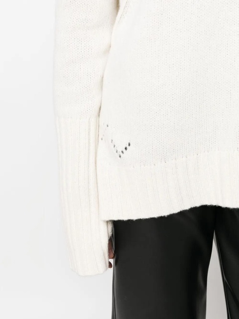 Zadig&Voltaire Malta Amour wool jumper - White - zdjęcie produktu nr 1
