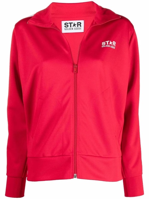 Golden Goose star-print two-tone bomber jacket - Red - zdjęcie produktu nr 1