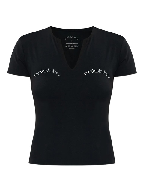 MISBHV v-neck logo-print T-shirt - Black - zdjęcie produktu nr 1