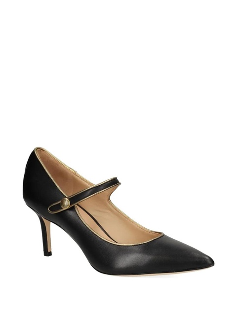 Lauren Ralph Lauren 70mm Lanette button-strap pumps - Black - zdjęcie produktu nr 2
