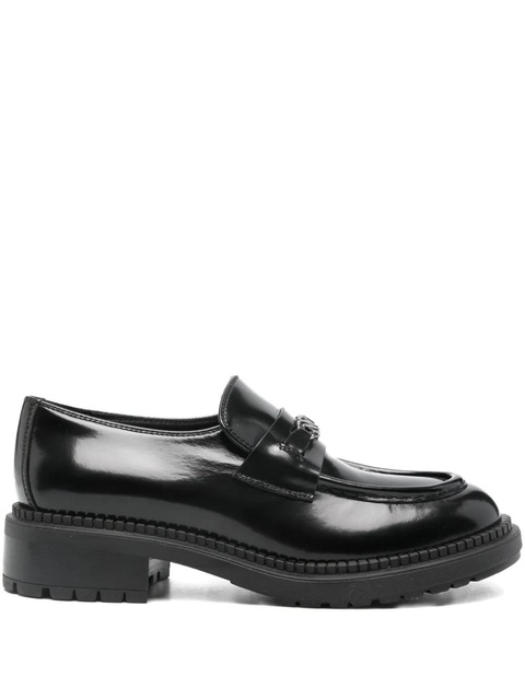 Casadei metal detail loafers - Black - zdjęcie produktu nr 1