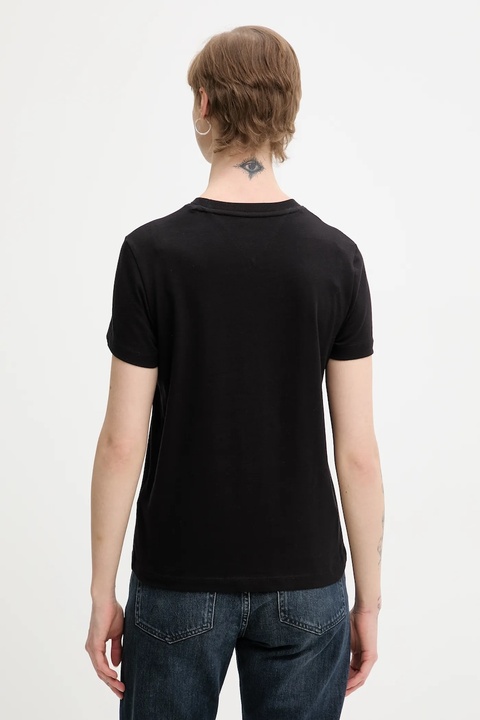 Tommy Jeans t-shirt bawełniany damski kolor czarny DW0DW21965 - zdjęcie produktu nr 1