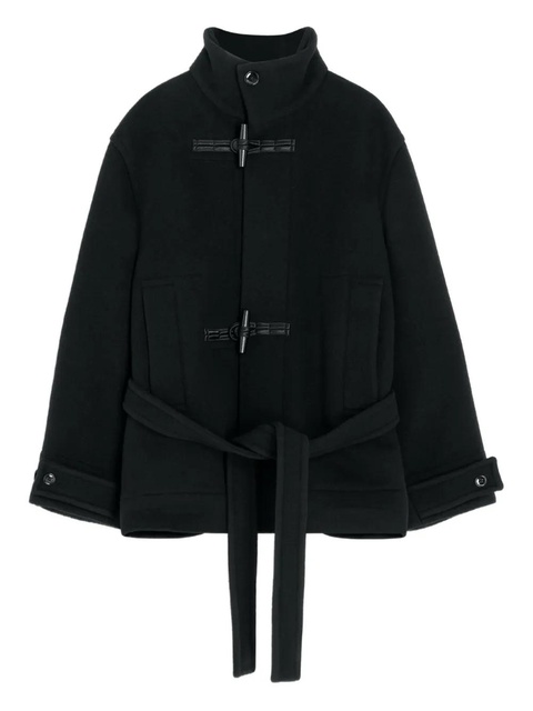 LEMAIRE toggle-fastening belted duffle coat - Black - zdjęcie produktu nr 1