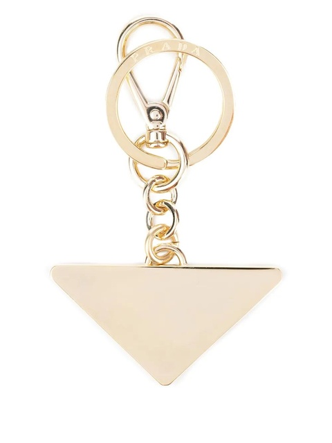 Prada triangle-logo keychain - Gold - zdjęcie produktu nr 2
