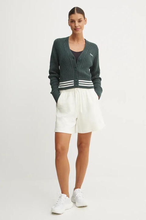 adidas Originals kardigan Cardigan damski kolor zielony IX1046 - zdjęcie produktu nr 2