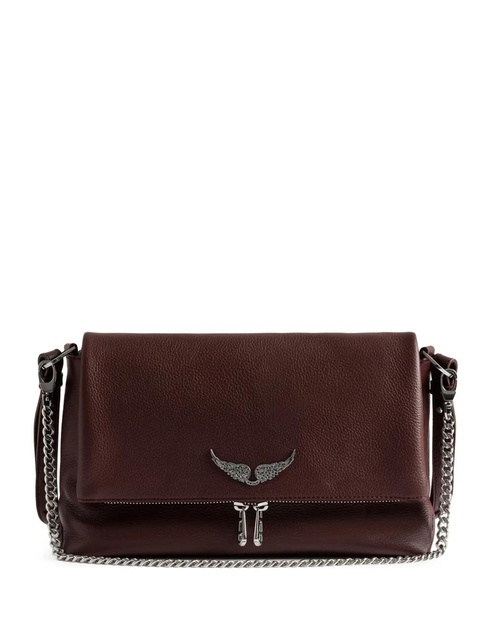 Zadig&Voltaire Rock wing-detail chain-strap satchel - Red - zdjęcie produktu nr 1