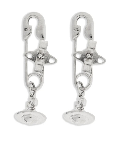 Vivienne Westwood Orb-pendant earrings - Silver - zdjęcie produktu nr 2