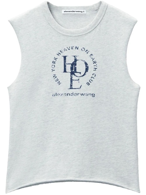 Alexander Wang graphic stamp t-shirt - Grey - zdjęcie produktu nr 1