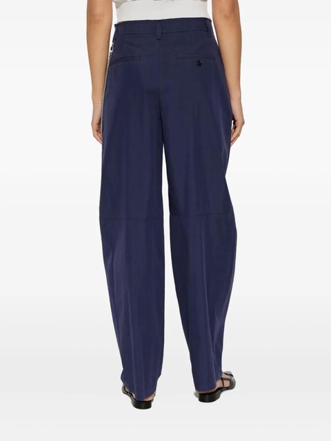 Alexander Wang pleated chain-detail trousers - Blue - zdjęcie produktu nr 1