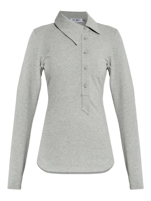 The Attico buttoned collared top - Grey - zdjęcie produktu nr 1
