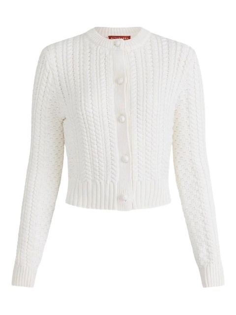 Altuzarra Patmae cable-knit cardigan - White - zdjęcie produktu nr 1