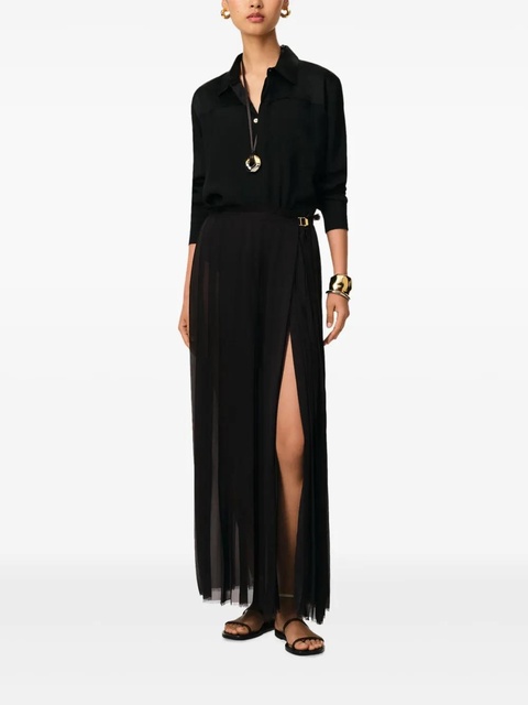 AMI Paris long pleated skirt - Black - zdjęcie produktu nr 2