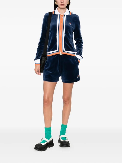 Casablanca Montagne striped velvet jacket - Blue - zdjęcie produktu nr 1