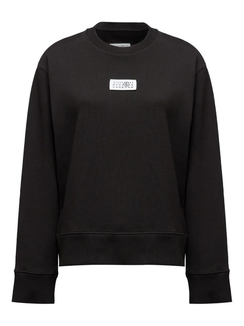 MM6 Maison Margiela Numbers-appliqué sweatshirt - Black - zdjęcie produktu nr 1