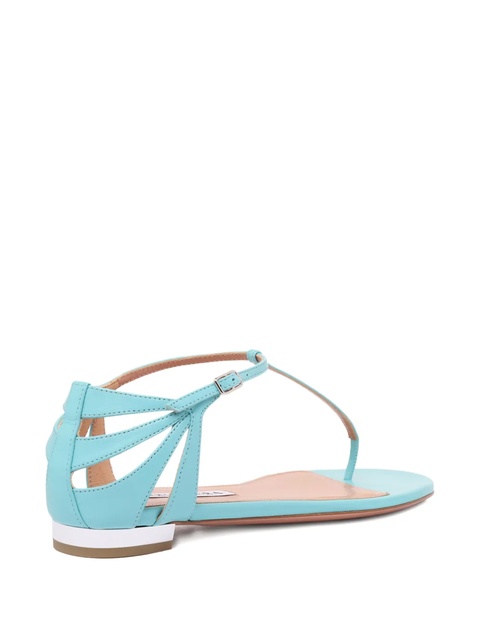 Aquazzura leather flat sandals - Blue - zdjęcie produktu nr 2