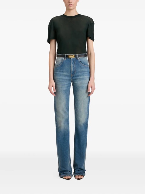 Victoria Beckham asymmetric T-shirt - Green - zdjęcie produktu nr 1