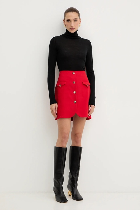 Morgan spódnica kolor czerwony mini prosta JADOR.F - zdjęcie produktu nr 2