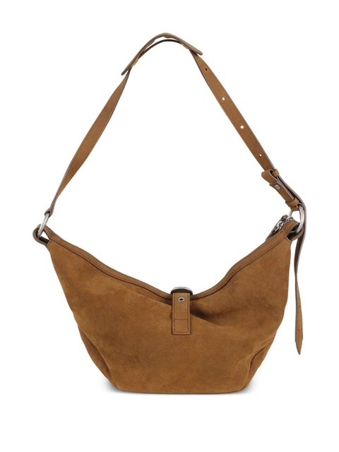 Marge Sherwood buckle-fastening suede shoulder bag - Brown - zdjęcie produktu nr 2