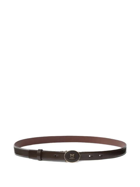 PINKO logo-buckle leather belt - Brown - zdjęcie produktu nr 1