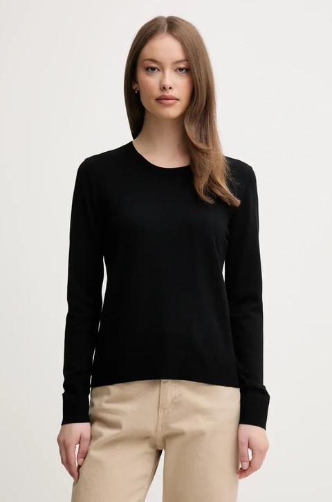 Sisley sweter damski kolor czarny lekki 17Q3M100F - zdjęcie produktu nr 1