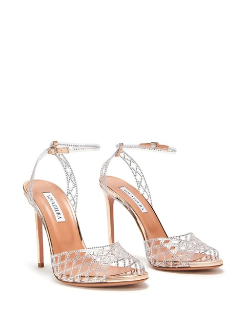 Aquazzura 105mm Lumiere sandals - Silver - zdjęcie produktu nr 1
