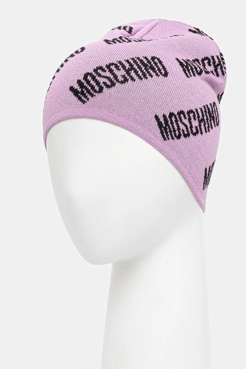Moschino czapka z wełną kolor fioletowy M5859 60112 - zdjęcie produktu nr 2