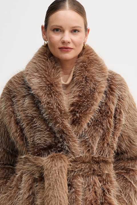 MACKAGE płaszcz kolor brązowy KACELA - zdjęcie produktu nr 1