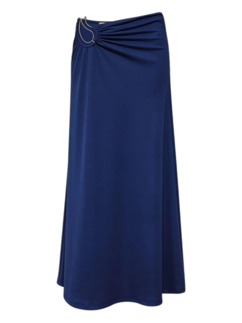 Christopher Esber ruched ring-detail skirt - Blue - zdjęcie produktu nr 1