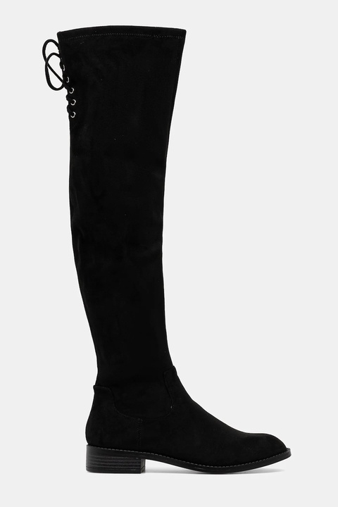 Steve Madden kozaki Xray damskie kolor czarny na płaskim obcasie 11005012 - zdjęcie produktu nr 1