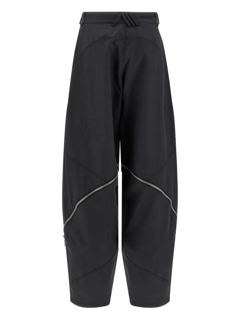 The Attico zip-details tapered trousers - Black - zdjęcie produktu nr 2