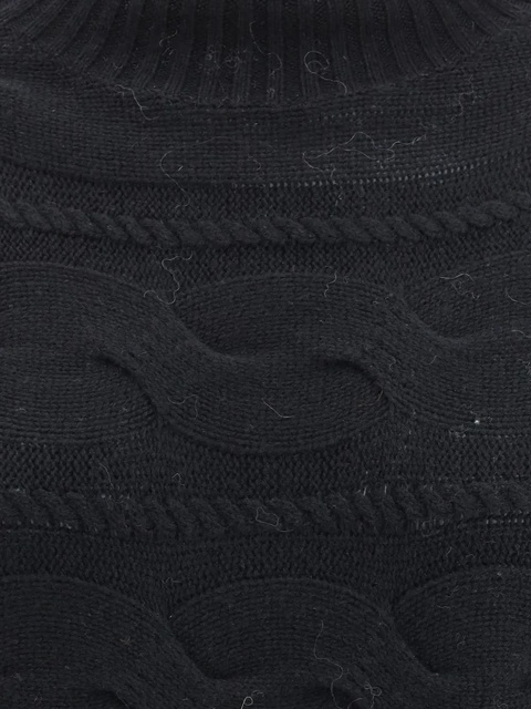 Max Mara cable-knit roll-neck sweater - Black - zdjęcie produktu nr 2