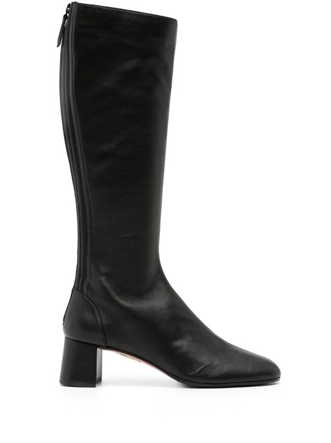 Aquazzura Saint Honore 50 leather knee-high boots - Black - zdjęcie produktu nr 1