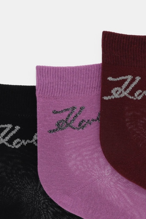 Karl Lagerfeld skarpetki 3-pack kolor różowy A4W47031 - zdjęcie produktu nr 2