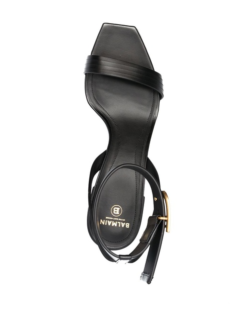Balmain Stella 55mm leather sandals - Black - zdjęcie produktu nr 2