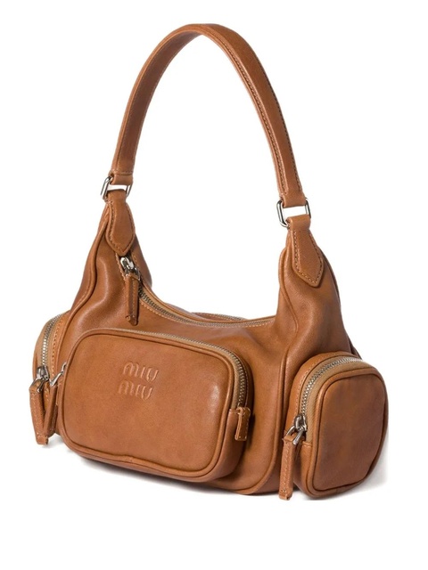 Miu Miu Pocket shoulder bag - Brown - zdjęcie produktu nr 1