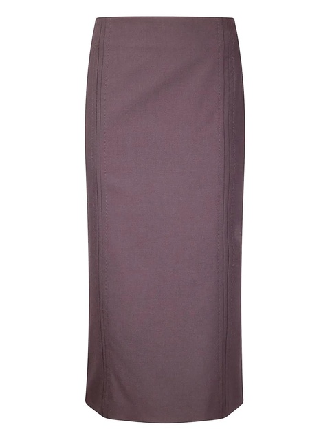 MM6 Maison Margiela panelled midi skirt - |BURGUNDY - zdjęcie produktu nr 2