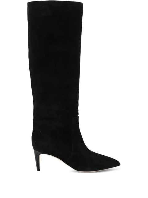 Paris Texas suede pointed-toe knee-high boots - Black - zdjęcie produktu nr 1