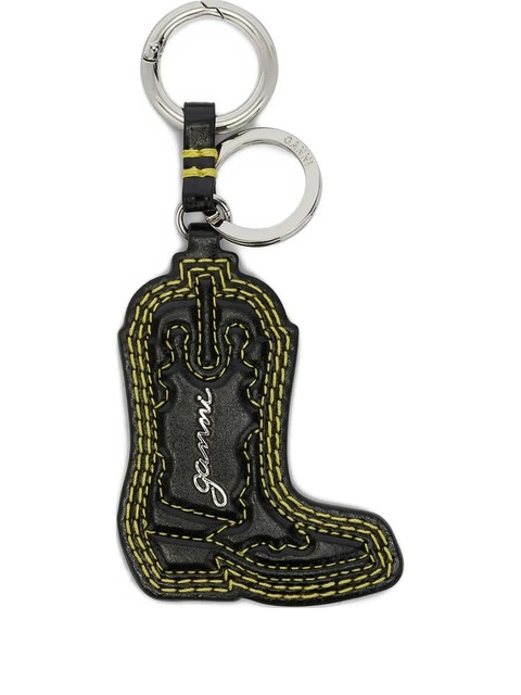 GANNI boot stitched keyring - Black - zdjęcie produktu nr 2