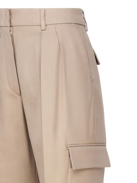 Sportmax pleat-detail cargo trousers - Neutrals - zdjęcie produktu nr 1