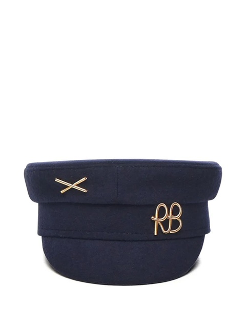 Ruslan Baginskiy cross logo baker boy hat - Blue - zdjęcie produktu nr 1