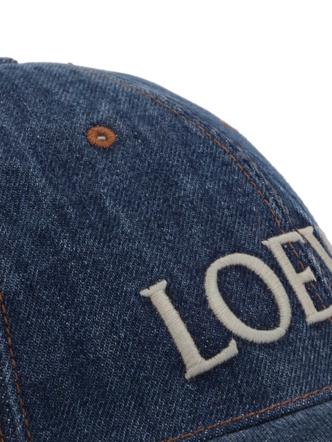 LOEWE denim baseball cap - Blue - zdjęcie produktu nr 2