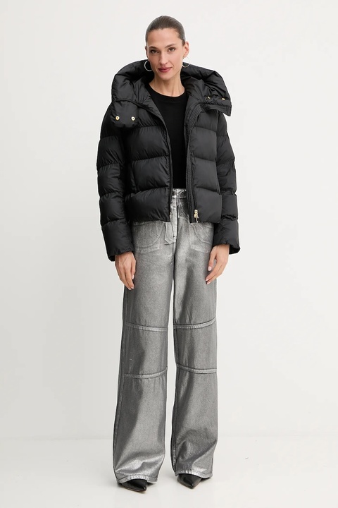 Pinko kurtka kolor czarny zimowa oversize 101602 A2P6 - zdjęcie produktu nr 2