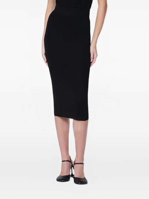ENTIRE STUDIOS ribbed-knit pencil skirt - Black - zdjęcie produktu nr 1