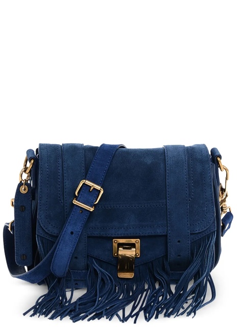 Proenza Schouler fringe suede crossbody bag - Blue - zdjęcie produktu nr 1