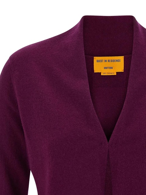 Guest In Residence Stealth cashmere cardigan - Purple - zdjęcie produktu nr 2